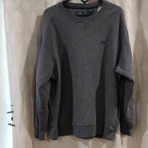 IZOD Men's Charcoal Crewneck Sweater XLT